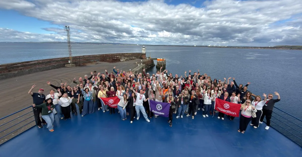 G Adventures expedition ship visit in Troon