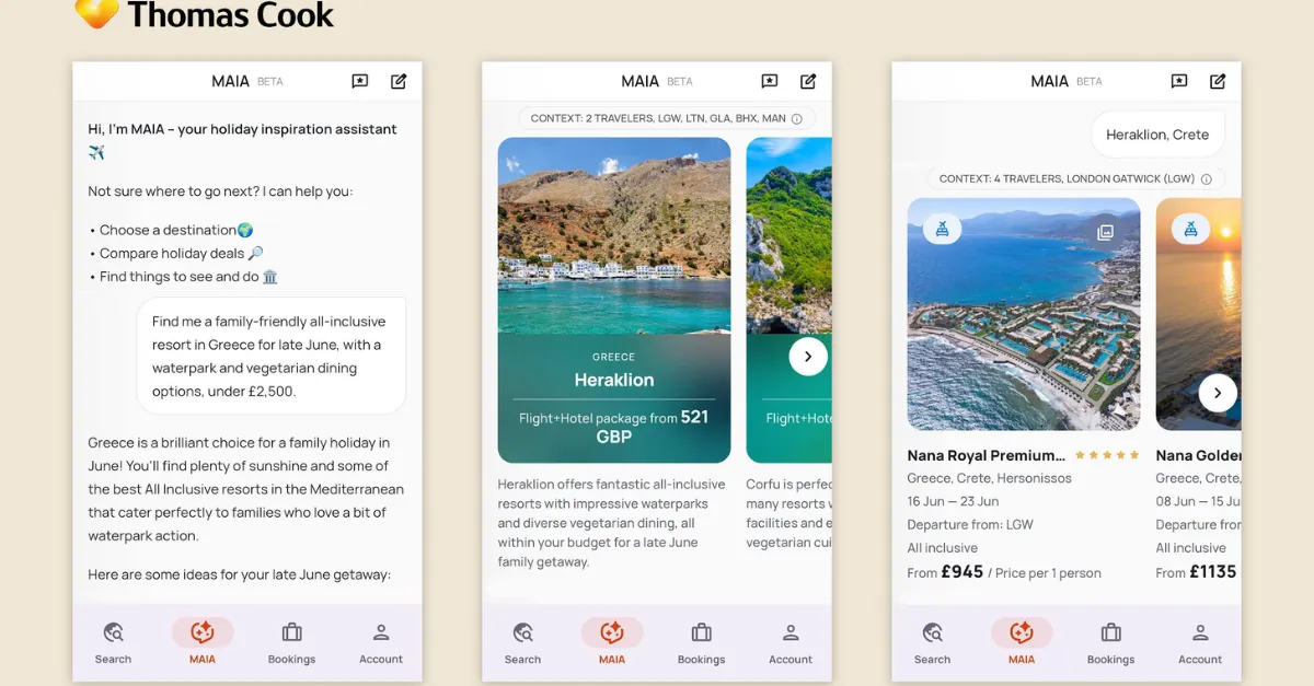 Thomas Cook’s new AI travel assistant ‘can help plan and book holidays’
