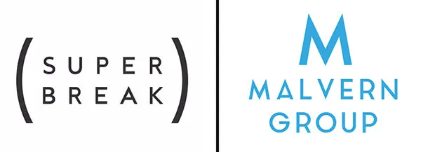 Superbreak Malvern logos