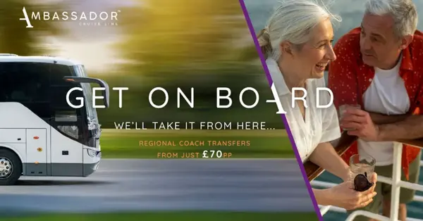 Ambassador Cruise Line to run regional coach transfers for selected 2027 sailings