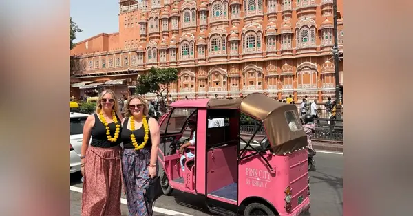 Titan Travel and Virgin Atlantic donate tuk-tuk during India fam trip