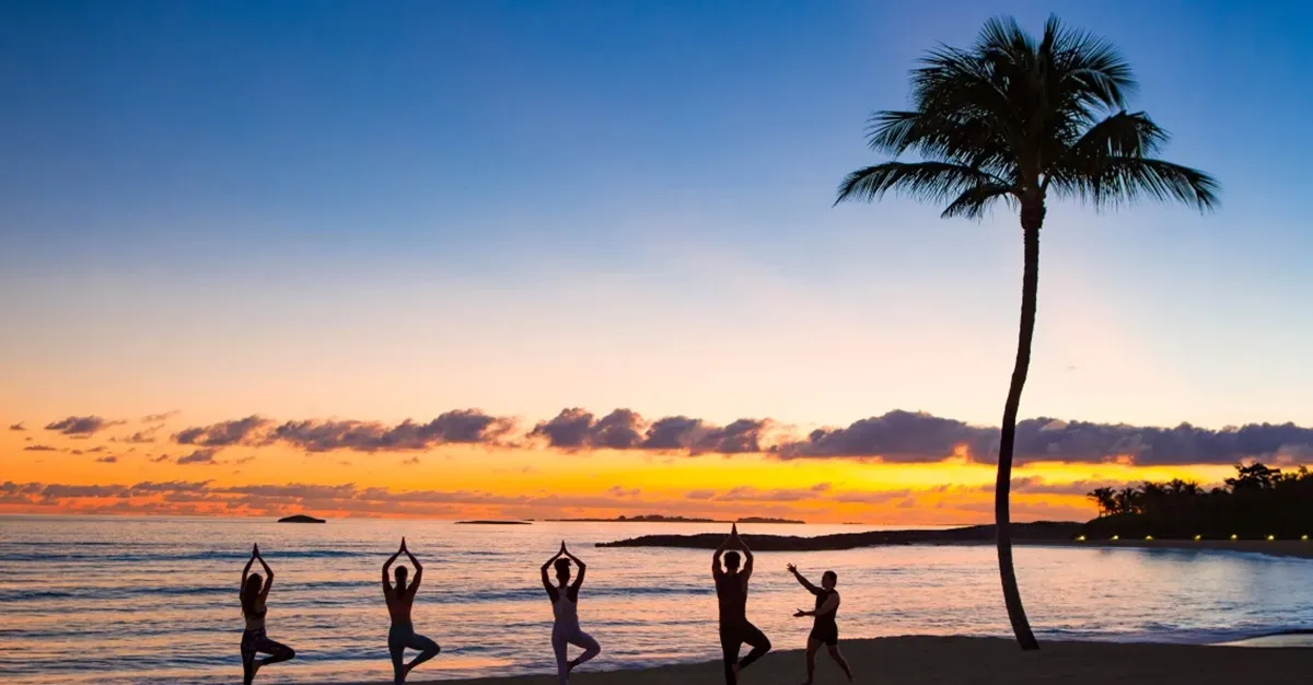 Sunset yoga