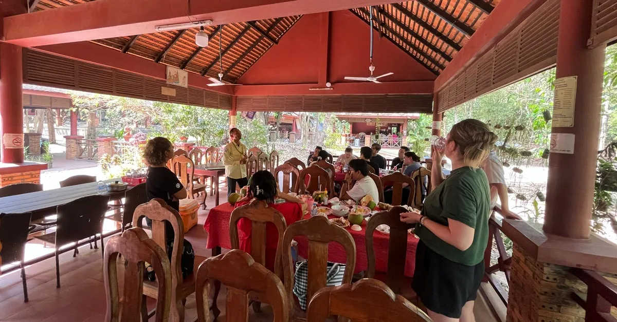 Lunch at community homestay
