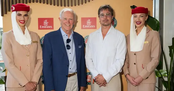 Brad Pitt joins Emirates at Roland-Garros finals