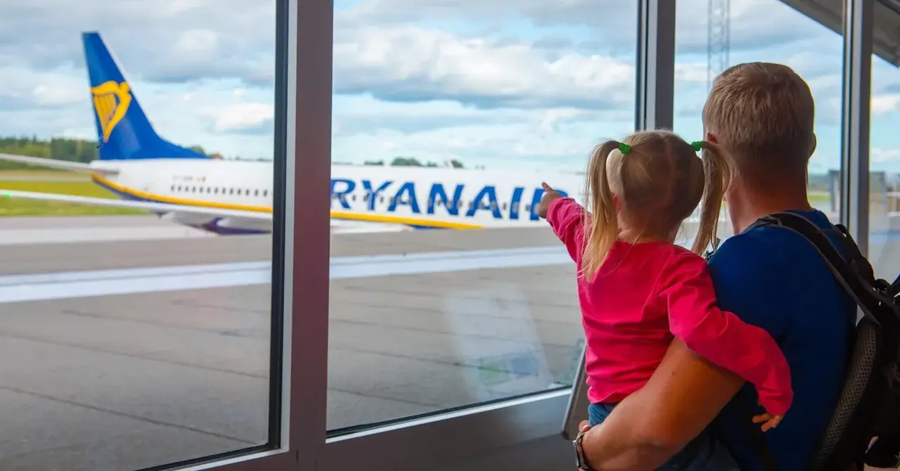 Ryanair plane at Skavsta Airport Sweden by Chubarova Iryna