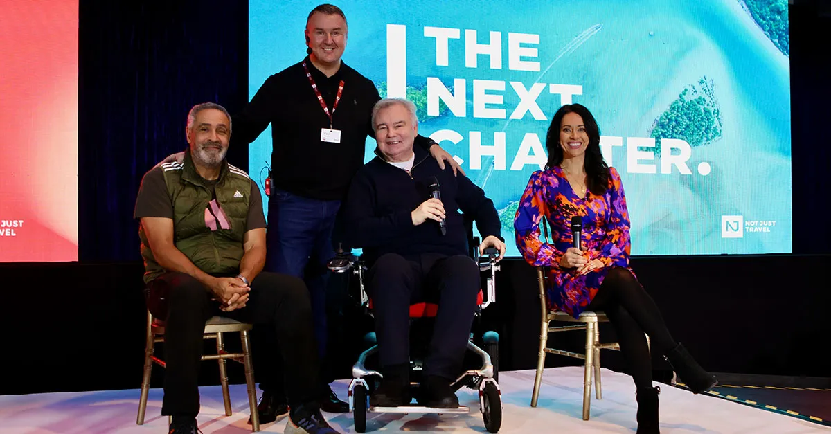 Eamonn Holmes at the Not Just Travel conference in 2025