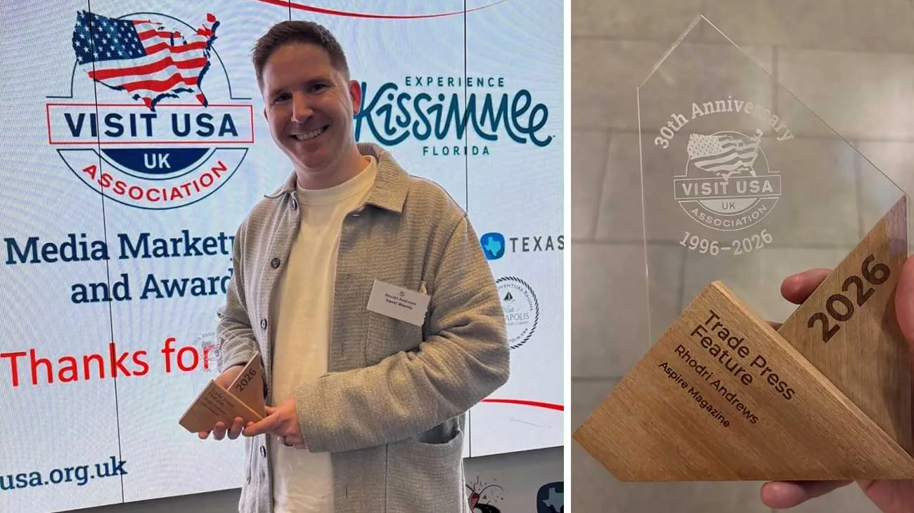 Aspire writer recognised at annual Visit USA UK Media Awards