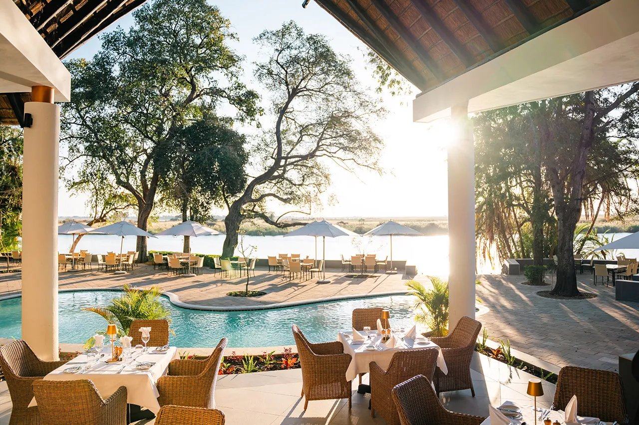The Chobe Safari Lodge Riverside Restaurant