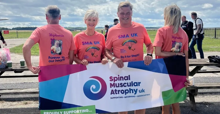 Peter Holgate completed a skydive in memory of his baby daughter Stephanie