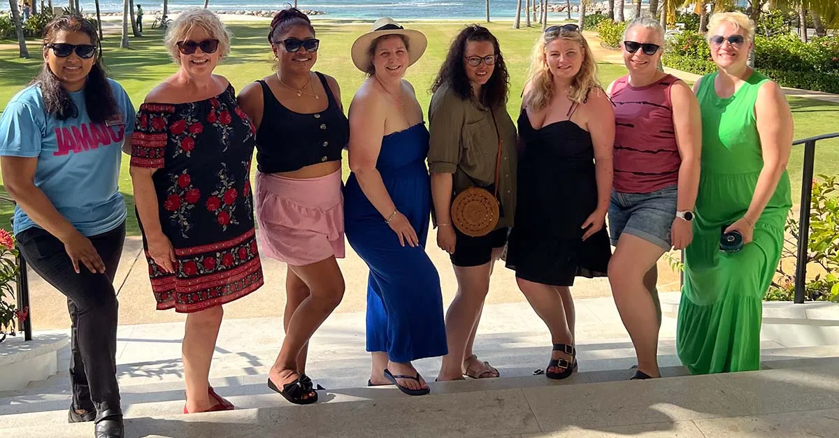 Agents on a fam trip in Jamaica
