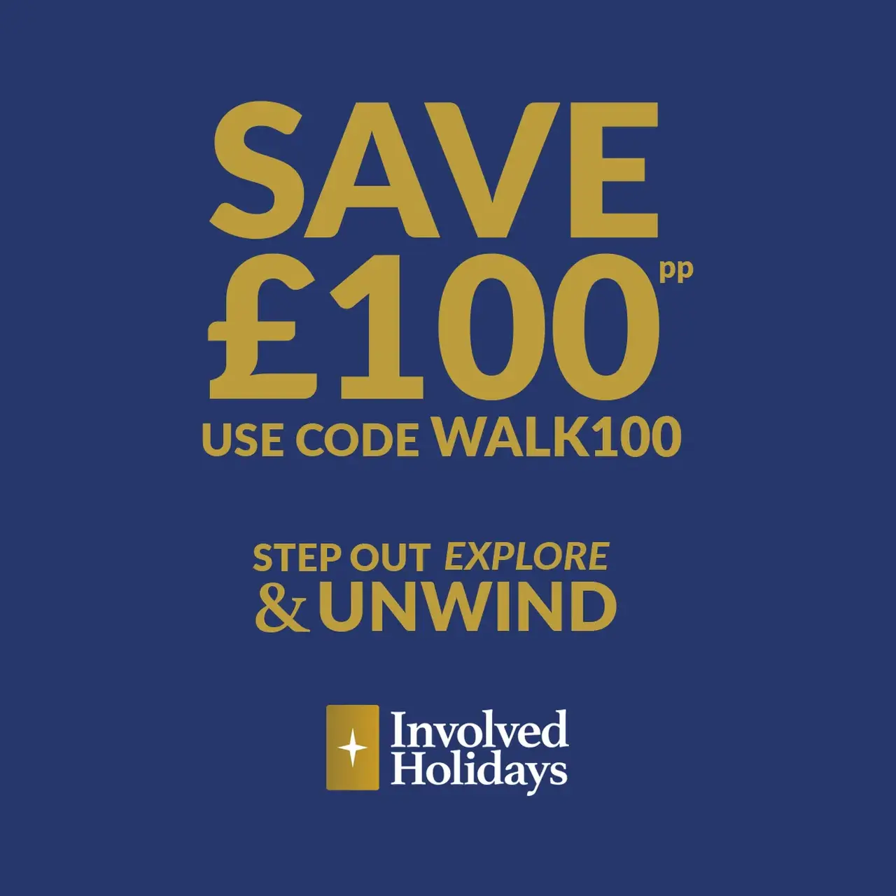 Involved Holidays: Save &pound;100 off per person