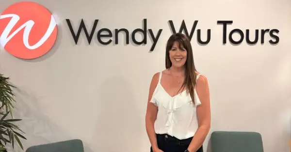 APT national sales manager Becky Baumbach joins Wendy Wu Tours