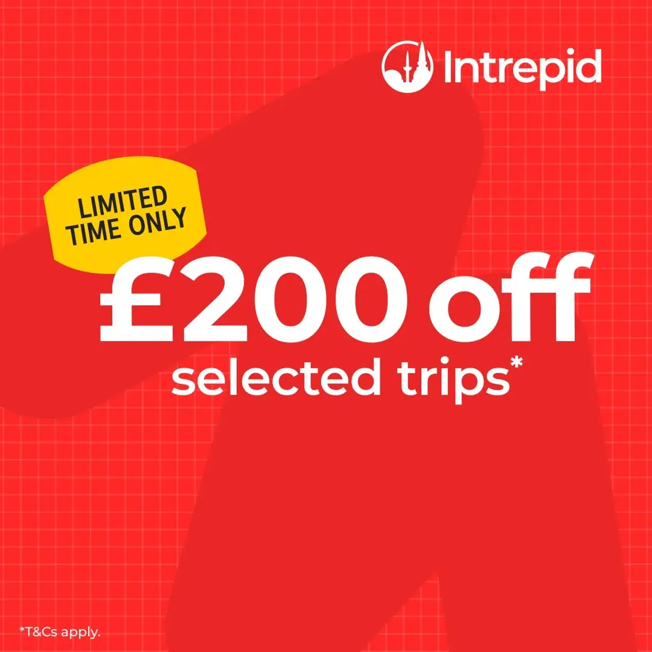 Intrepid: &pound;200 OFF&nbsp;selected trips over &pound;1,500pp