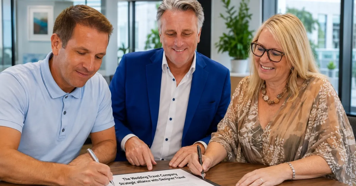 Designer Travel ties knot for Wedding Travel Company partnership