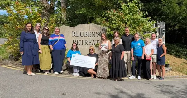 Tipto presents &lsquo;record&rsquo; &pound;8,500 cheque to Reuben&rsquo;s Retreat