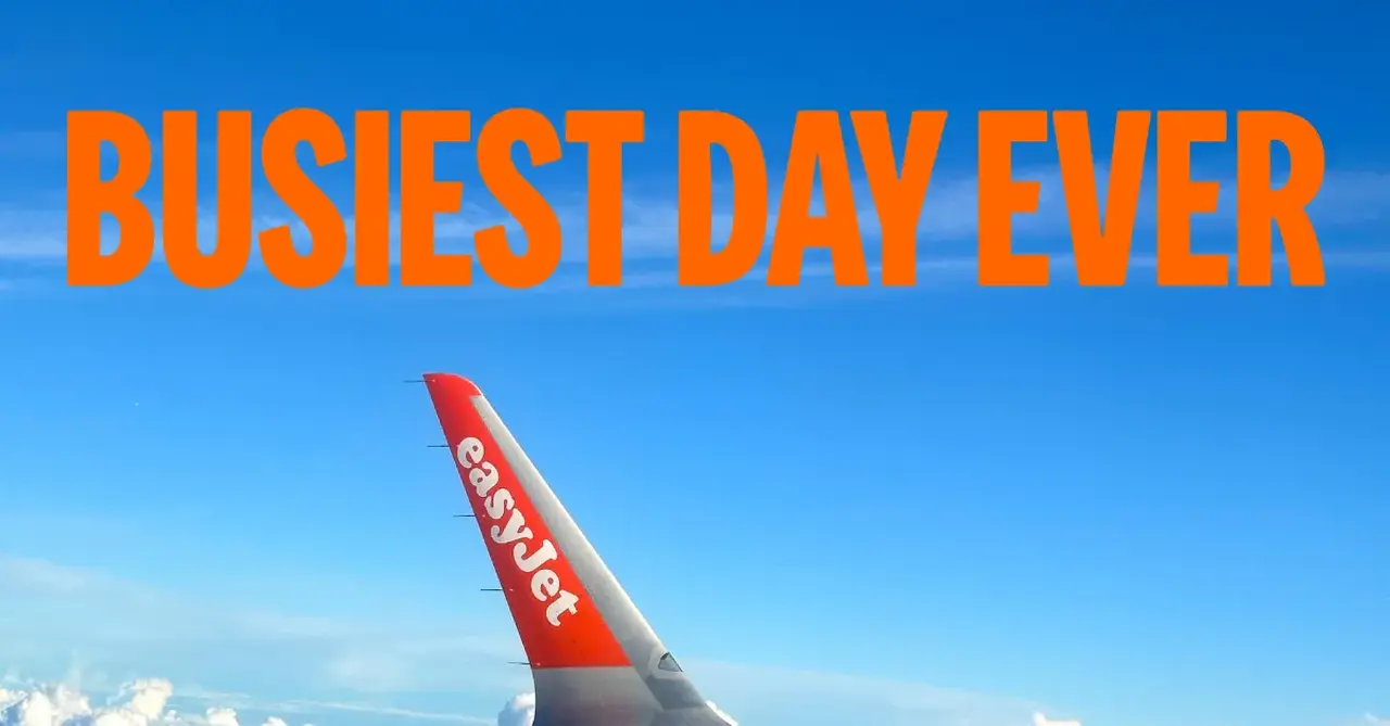 EasyJet claims record daily carryings at end of bank holiday