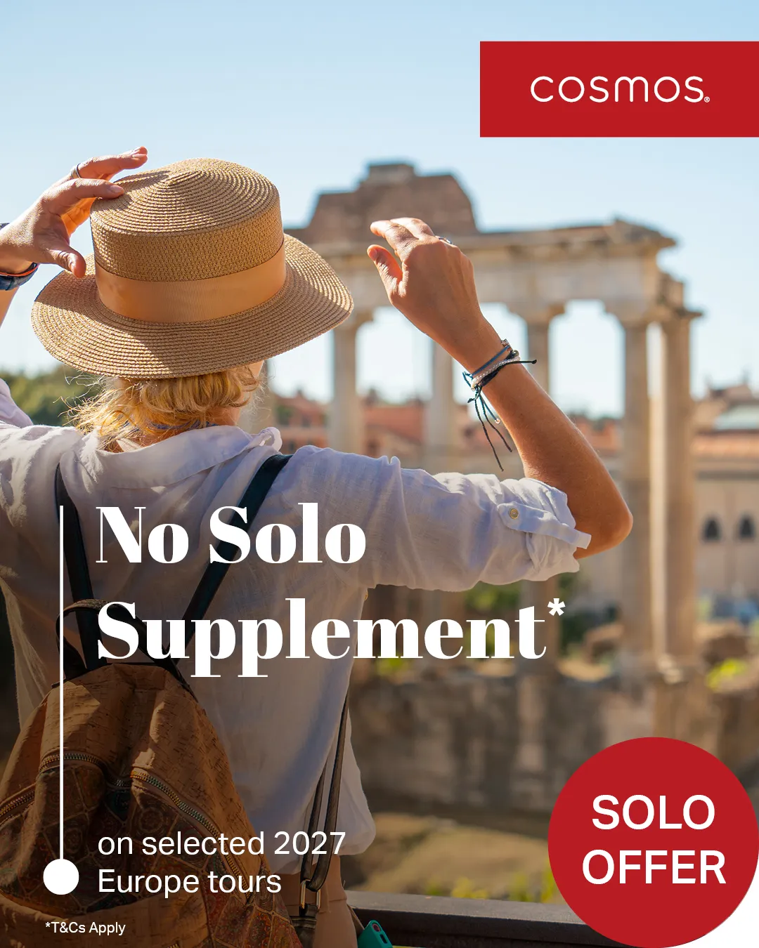 Cosmos: No Solo Supplement on selected 2027 Europe tours