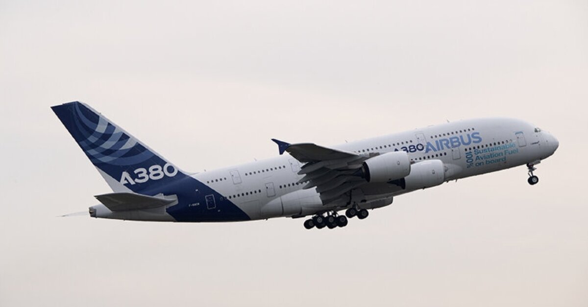 Airbus completes first A380 flight fully powered by green fuel