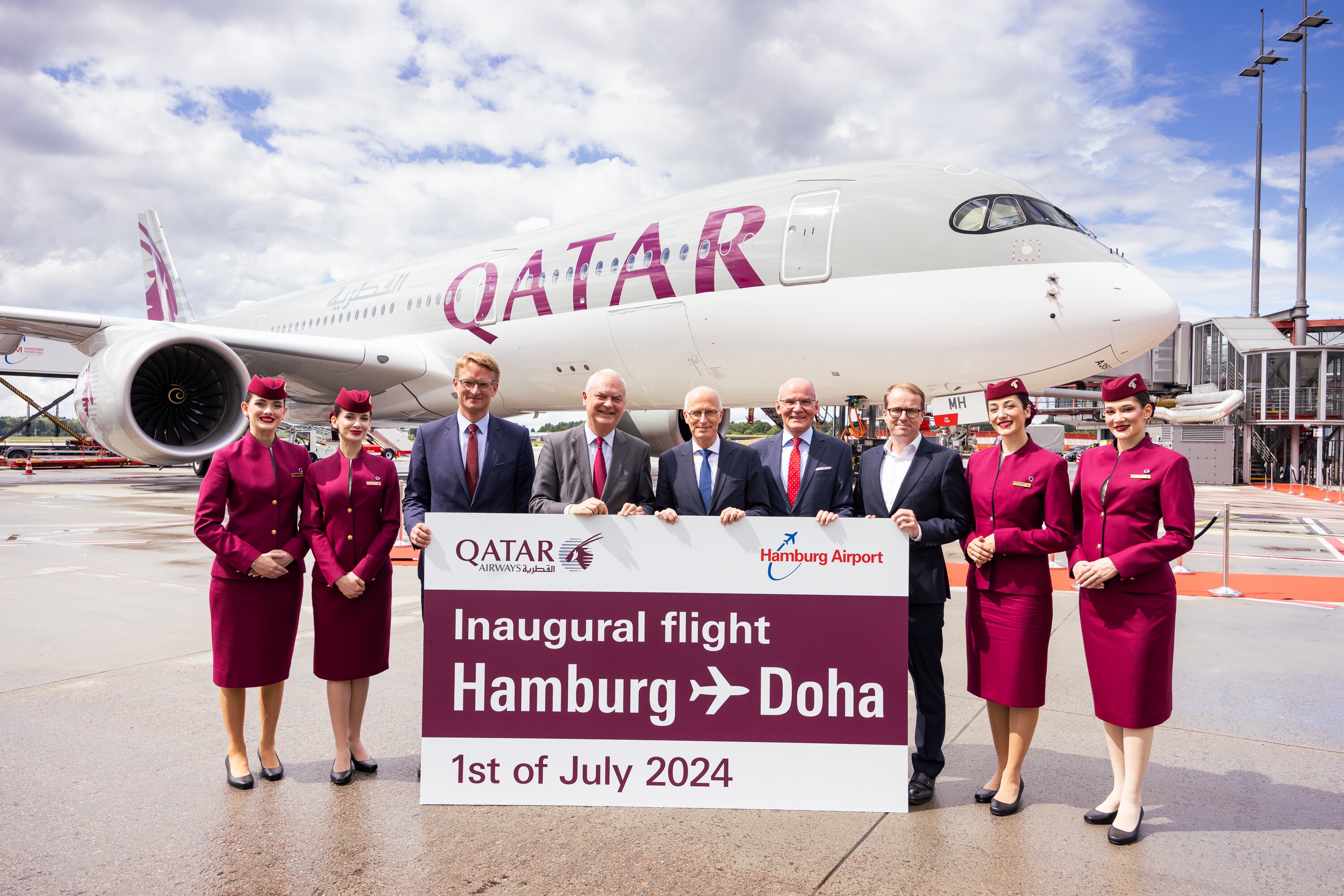 Qatar Airways launches daily flights from Doha to Hamburg