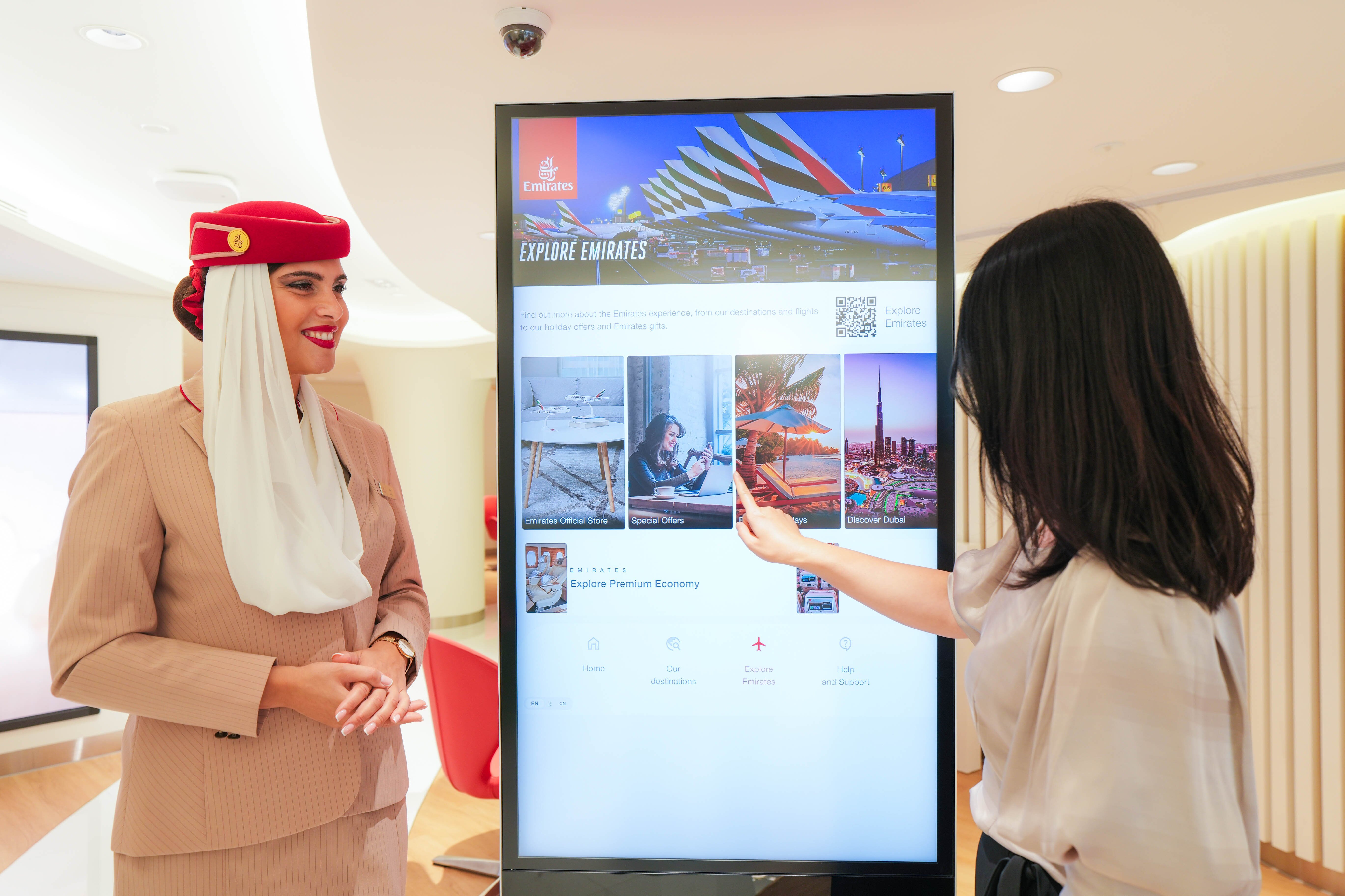 Emirates airline opens its first travel store in East Asia