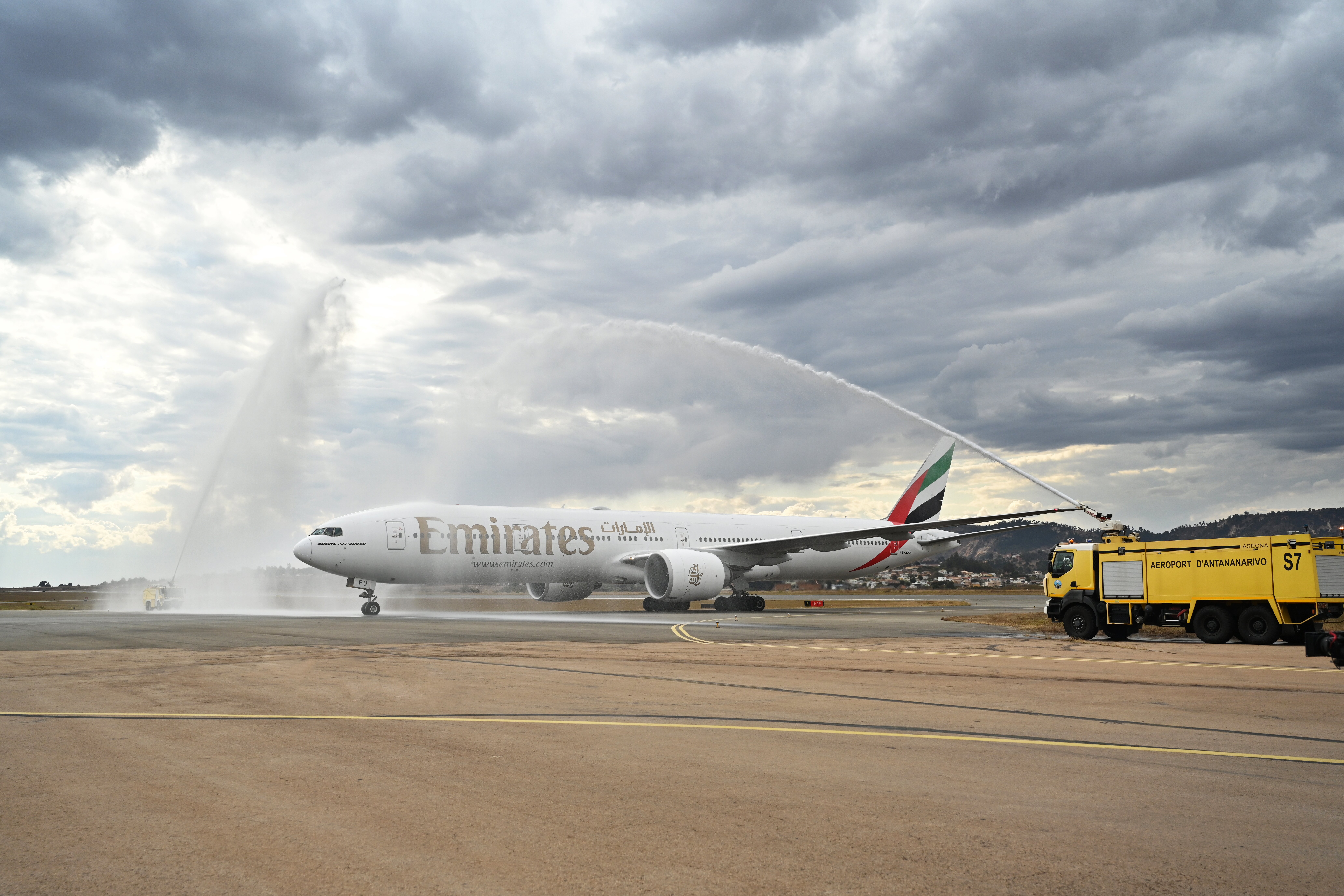 Emirates' first flight to Madagascar met with fanfare