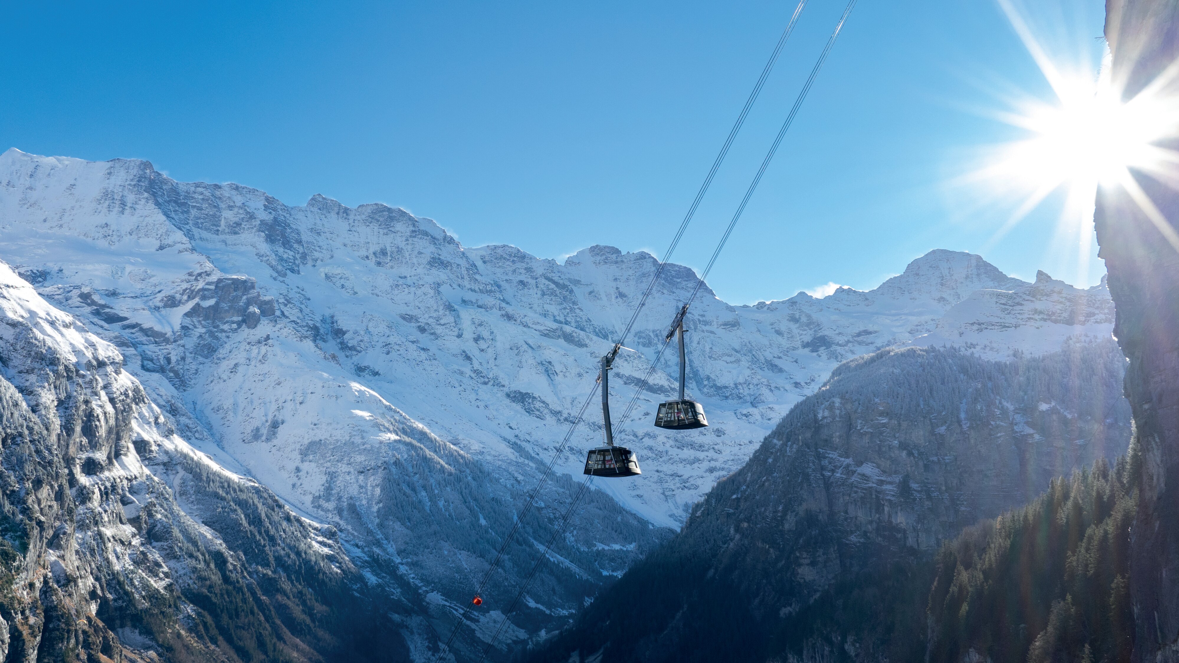 World's steepest cable car opens in Swiss Alps