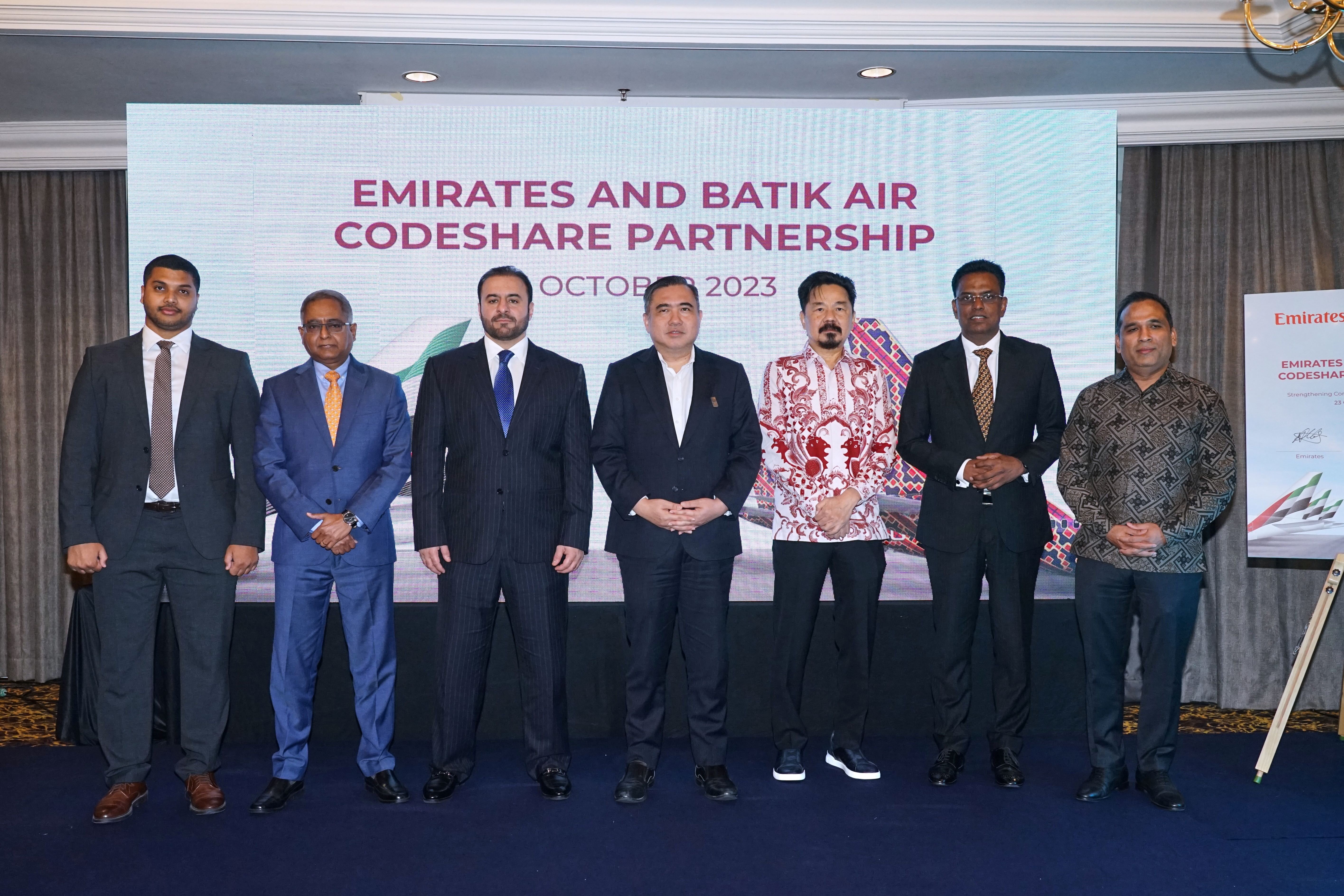 Emirates and Batik Air expand codeshare agreement